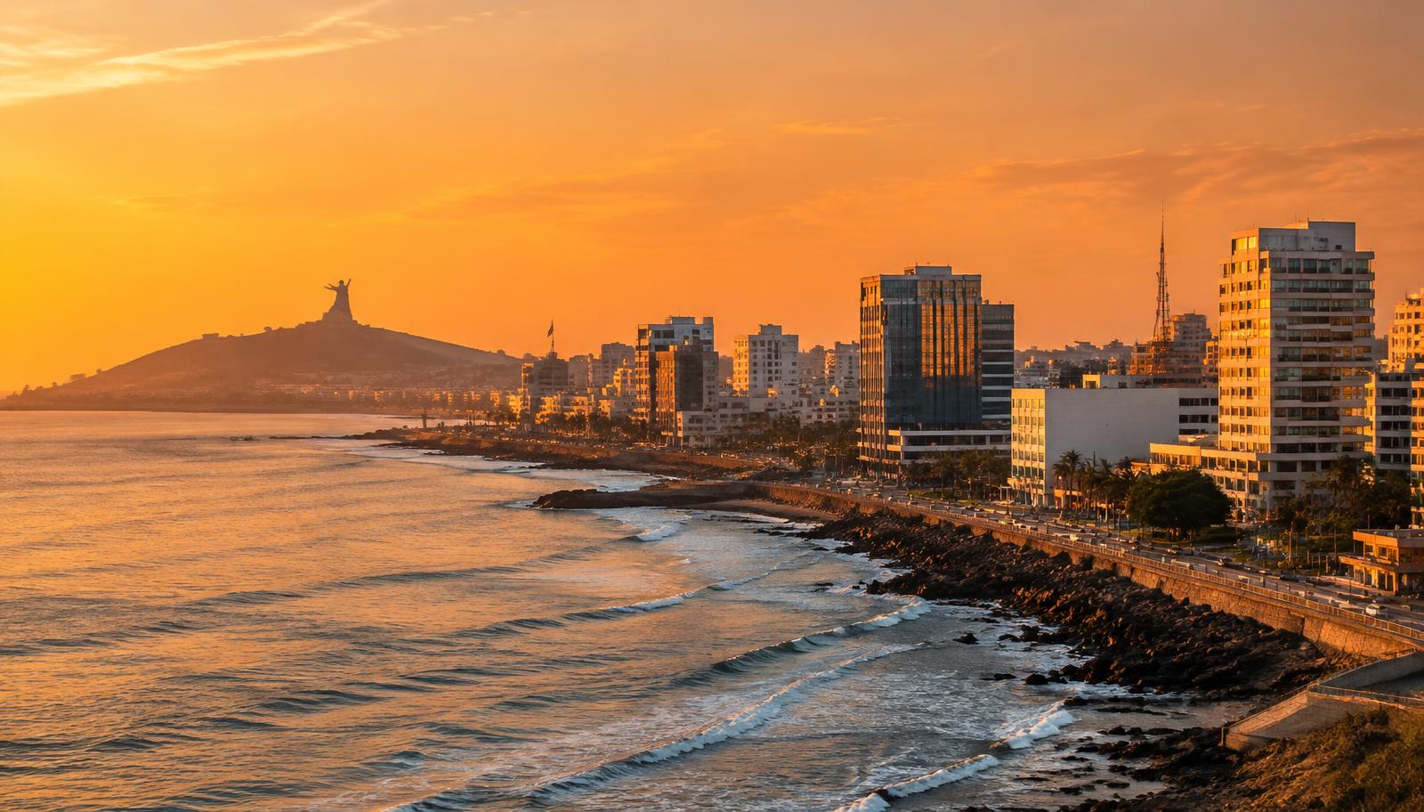 Immeuble ensoleillé à Dakar